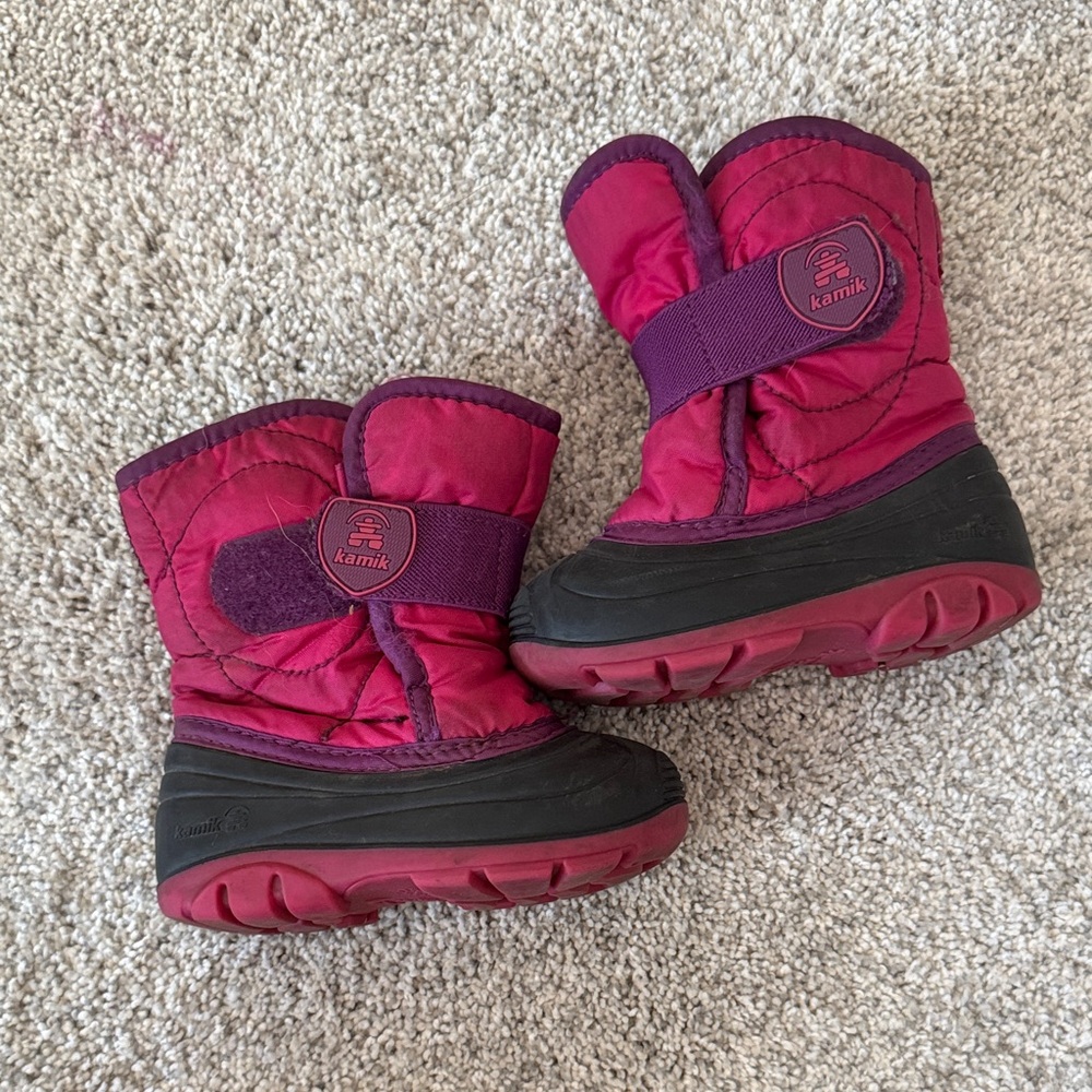 Kamik Kids' Berry and Black Snow Boots